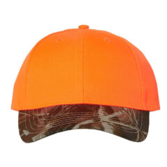 Kati Solid Crown with Camo Visor Cap - 40696_f_fl