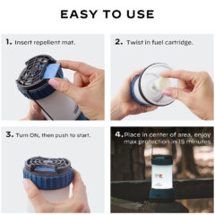 Thermacell® Lookout Mosquito Repellent Camp Lantern - THERMACELLreg- LOOKOUT MOSQUITO REPELLENT CAMP LANTERN_Infographic 2