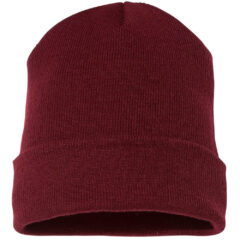 YP Classics Cuffed Beanie - YP_Classics_1501KC_Maroon_Front_High