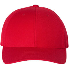 YP Classics Premium Curved Visor Snapback Cap - YP_Classics_6789M_Red_Front_High