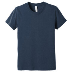 BELLA+CANVAS® Youth Heather CVC Tee - 23673-HthrNavy-5-BC3001YCVCHthrNavyFlatFront-1200W