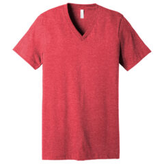 BELLA+CANVAS® Unisex Heather CVC V-Neck Tee - 23674-HthrRed-5-BC3005CVCHthrRedFlatFront-1200W