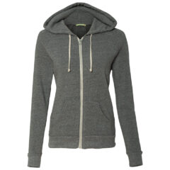 Alternative Women’s Adrian Eco-Fleece Full-Zip Hoodie - Alternative_9573_Eco_Grey_Front_High