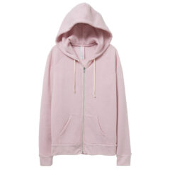 Alternative Women’s Adrian Eco-Fleece Full-Zip Hoodie - Alternative_9573_Eco_Rose_Quartz_Front_High