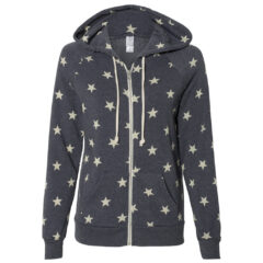 Alternative Women’s Adrian Eco-Fleece Full-Zip Hoodie - Alternative_9573_Stars_Front_High