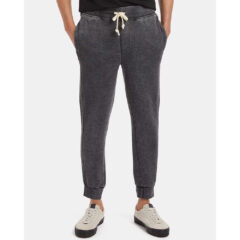 Alternative Campus Mineral Wash French Terry Joggers - black