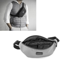 BrandCharger® Custom Bumble Eco Fanny Pack - C19H_GRA_Inuse