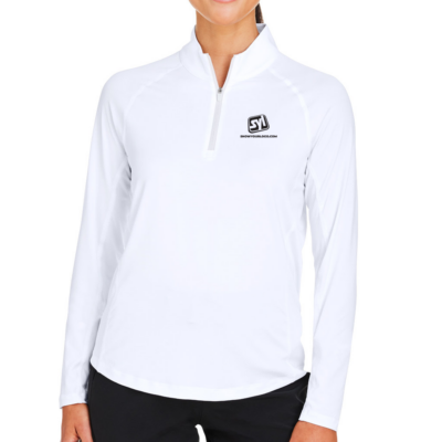 Puma Golf Ladies8217 You-V Quarter-ZipWhiteGlowonmodel