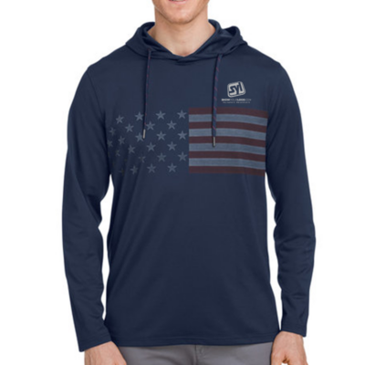 Puma Golf Men8217s Volition Patriotic Hooded Pulloveron model