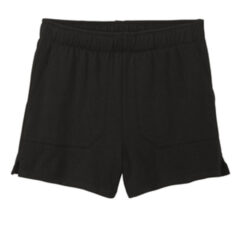 District® Women’s Perfect Tri® Fleece Short - 23180-Black-5-DT1309BlackFlatFront-337W