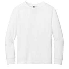 District® Youth Perfect Tri® Long Sleeve Tee - 27978-White-5-DT132YWhiteFlatFront1-337W