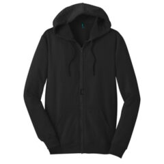 District® The Concert Fleece® Full-Zip Hoodie - 5718-Black-5-DT800BlackFlatFront-337W