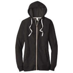 District ® Women’s Perfect Tri ® French Terry Full-Zip Hoodie - 9205-Black-5-DT456BlackFlatFront-1200W