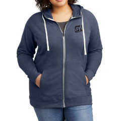 District ® Women’s Perfect Tri ® French Terry Full-Zip Hoodie - 9205-NewNavy-0-DT456NewNavyModelAlt2-1200W