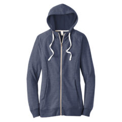 District ® Women’s Perfect Tri ® French Terry Full-Zip Hoodie - 9205-NewNavy-5-DT456NewNavyFlatFront1-337W