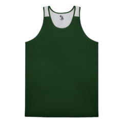 Alleson Athletic – Ventback Singlet - Alleson Athletic 8211 Ventback SingletForest-White