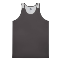 Alleson Athletic – Ventback Singlet - Alleson Athletic 8211 Ventback SingletGraphite-White