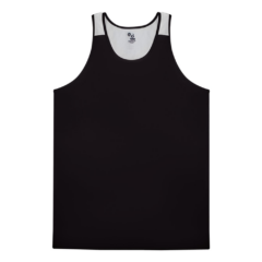 Alleson Athletic – Youth Ventback Singlet - Alleson Athletic 8211 Youth Ventback SingletBlack-White