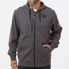 DRI DUCK Bateman Bonded Power Fleece 2.0 Full-Zip Jacket - DRI_DUCK_7040_Dark_Oxford_Front_High_Model