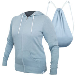 Quikflip 2-in-1 Women’s Hero Hoodie Lite Full-Zip - Quikflip_LWFZH_Misty_Blue_Side_High