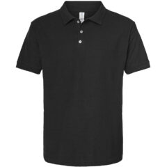 Tultex 50/50 Sport Pique Polo - Tultex_400_Black_Front_High