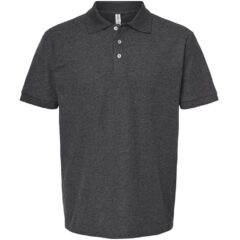 Tultex 50/50 Sport Pique Polo - Tultex_400_Heather_Charcoal_Front_High