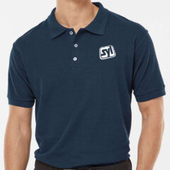 Tultex 50/50 Sport Pique Polo - Tultex_400_Navy_Front_High_Model