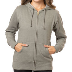 Econscious Ladies’ Heathered Full-Zip Hooded Sweatshirt - ec4580_29_z