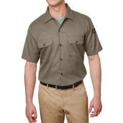 Dickies® Men’s Short Sleeve Slim Fit Flex Twill Work Shirt - main