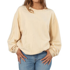 chicka-d Ladies’ Corded Crew Sweatshirt - 443ck_32_z