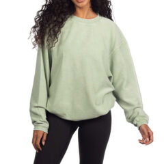 chicka-d Ladies’ Corded Crew Sweatshirt - 443ck_72_z