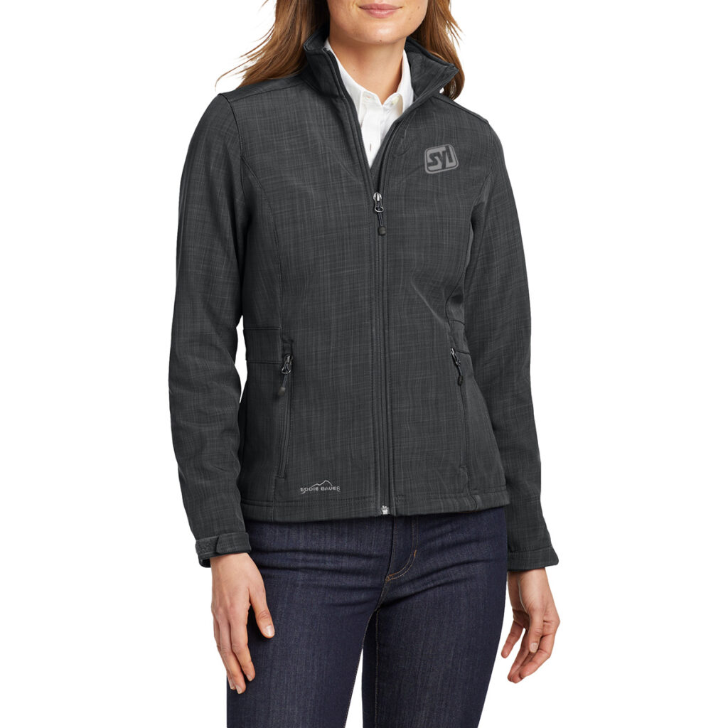 Eddie Bauer® Women’s Shaded Crosshatch Soft Shell Jacket - Eddie Bauer Ladies Shaded Crosshatch Soft Shell Jacket