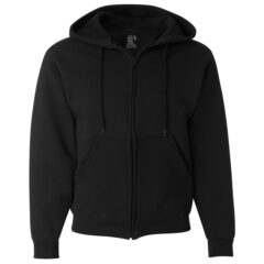 Fruit of the Loom® Supercotton Full-Zip Hooded Sweatshirt - Fruit_of_the_Loom_82230R_Black_Front_High