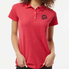 Tultex Women’s 50/50 Sport Pique Polo - Tultex_401_Heather_Red_Front_High_Model