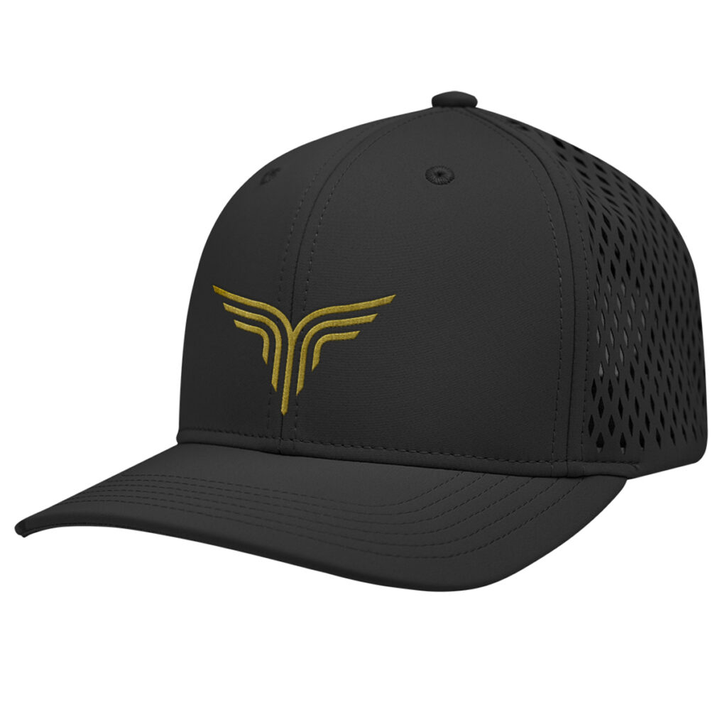 Prodigy Performance Flex Cap - 15062_BLK_Embroidery