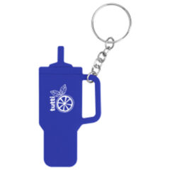 Intrepid Tumbler-Shaped Silicone Key Ring - 20106_ROY_Padprint