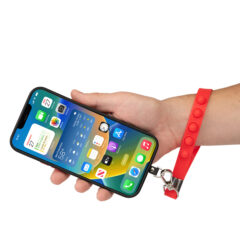 Push Pop Phone Tether Wristlet - 25239_RED_Wrist_Phone