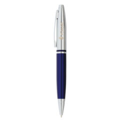 Cross® Calais Chrome Blue Ballpoint Pen - 2767-88BL_D_FR_6204