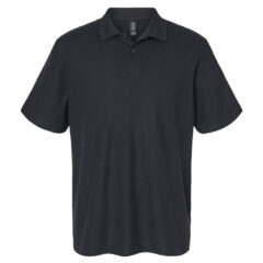 Gildan® Softstyle® Adult Pique Polo - Gildan_64800_Black_Front_High