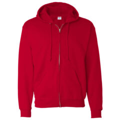 Hanes® Ecosmart® Full-Zip Hooded Sweatshirt - Hanes_P180_Deep_Red_Front_High