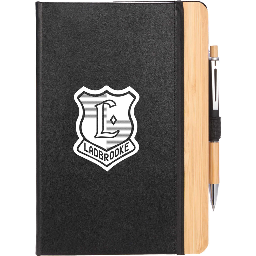 FSC® Recycled Kia Bamboo Journal – 5.5″ x 8.5″ - 2900-54BK_D_FR