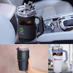 Asobu® Explorer – See Through Travel Mug with Detachable Tumbler Base - ASOBU EXPLORER 8211 In Use