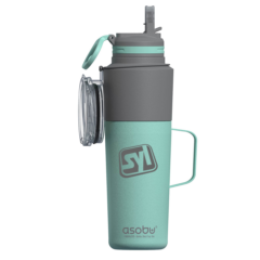 Asobu® Twin Pack – Water Bottle with Detachable Travel Mug - Asobu Twin Pack with Detachable Travel Mug 8211 Mint