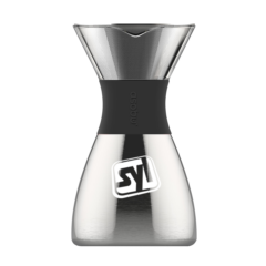 Asobu®Pourover Insulated Coffee Maker - AsobuPourover 8211 Silver-Black