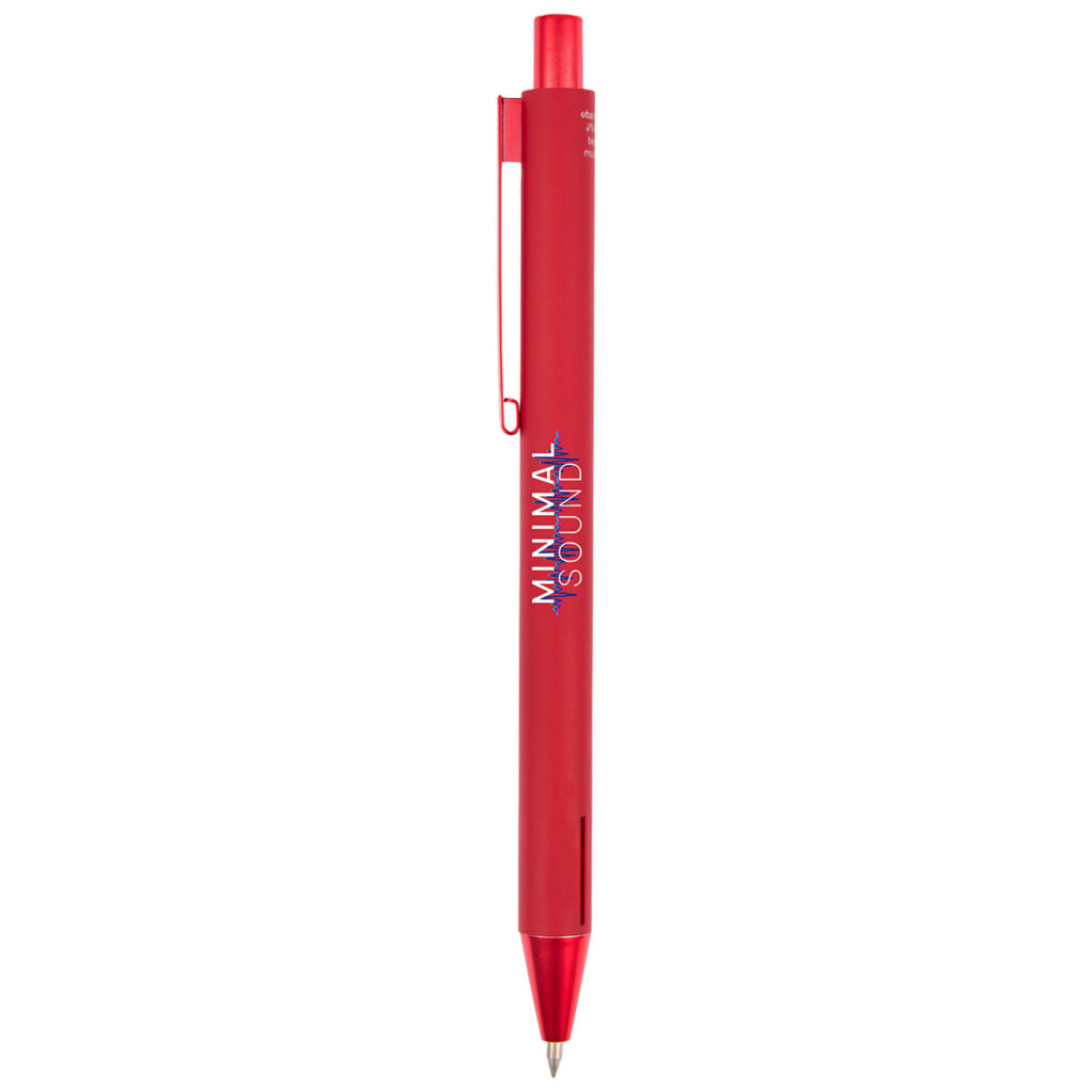 Halo Soft Touch Recycled Aluminum Gel Pen - SM-5203RD_D_FR