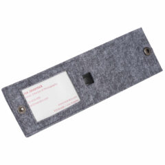 The Goods® Recycled Felt Luggage Tag - SM-5753CA_B_AR-2