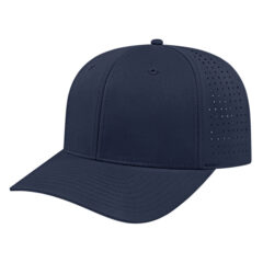 Cap America Perforated Performance Snap Back Cap - SM-8409NY-blank-navy-FR