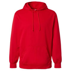 Badger Performance Fleece Hooded Sweatshirt - Badger_1454_Red_Front_High