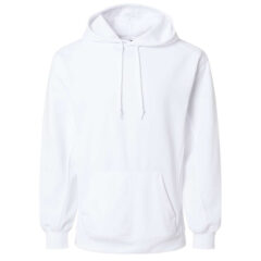 Badger Performance Fleece Hooded Sweatshirt - Badger_1454_White_Front_High