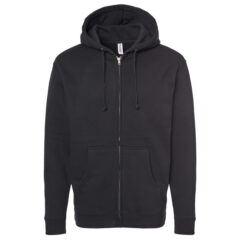 Independent Trading Co. Heavyweight Full-Zip Hooded Sweatshirt - Independent_Trading_Co_IND4000Z_Black_Front_High